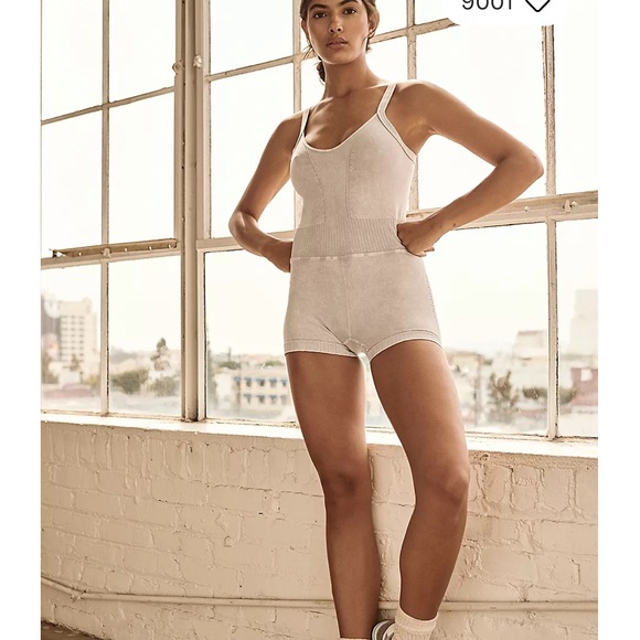 Free People Good Karma Runsie Color-Ice Gray Size-M/L NWOT - Picture 9 of 10